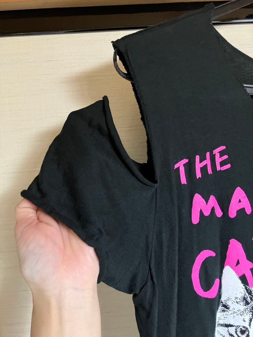 SOPHIA 黒柳能生 待ち猫Tシャツ Mサイズ シザーワークver.