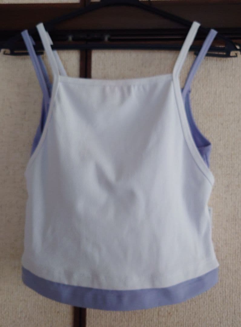 【SUKALA】リブコンビショートタンクトップ、ラインスパッツ