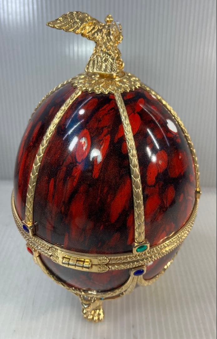 Ladogaインペリアルコレクション エッグ型ガラスアート空のボトル