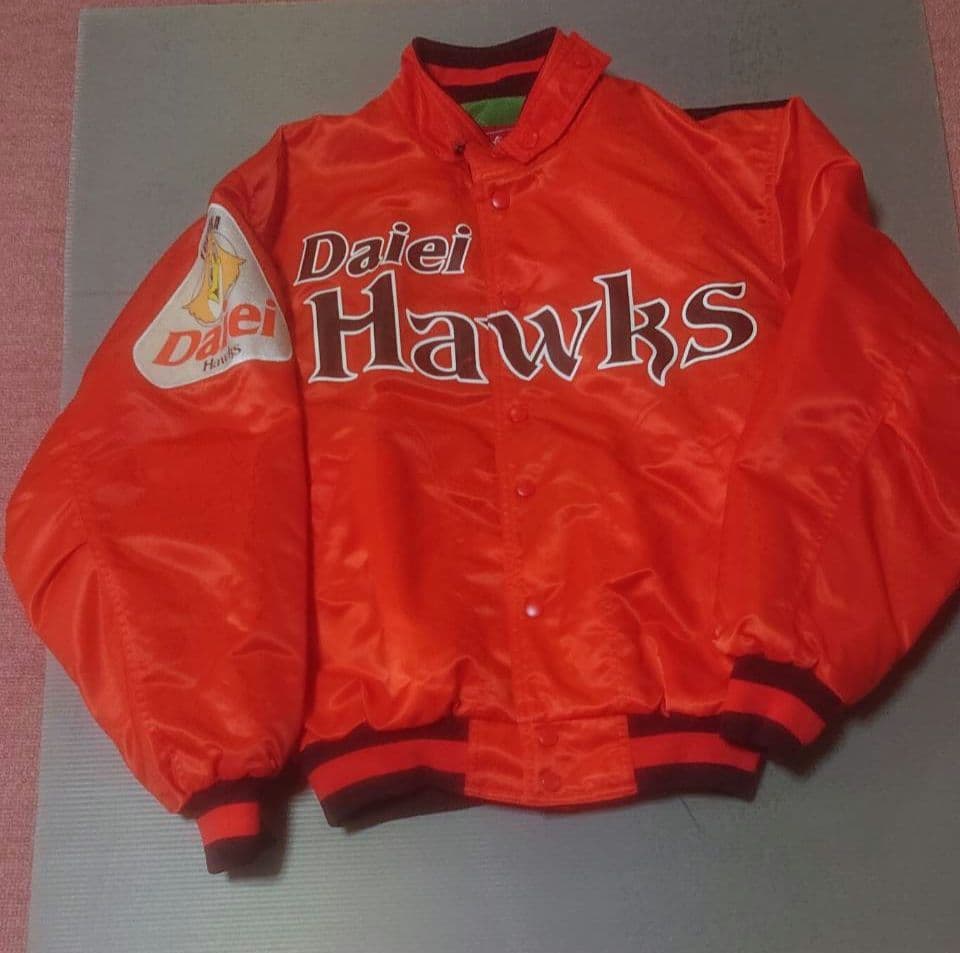 Daiei Hawks ボンバージャケット オレンジ