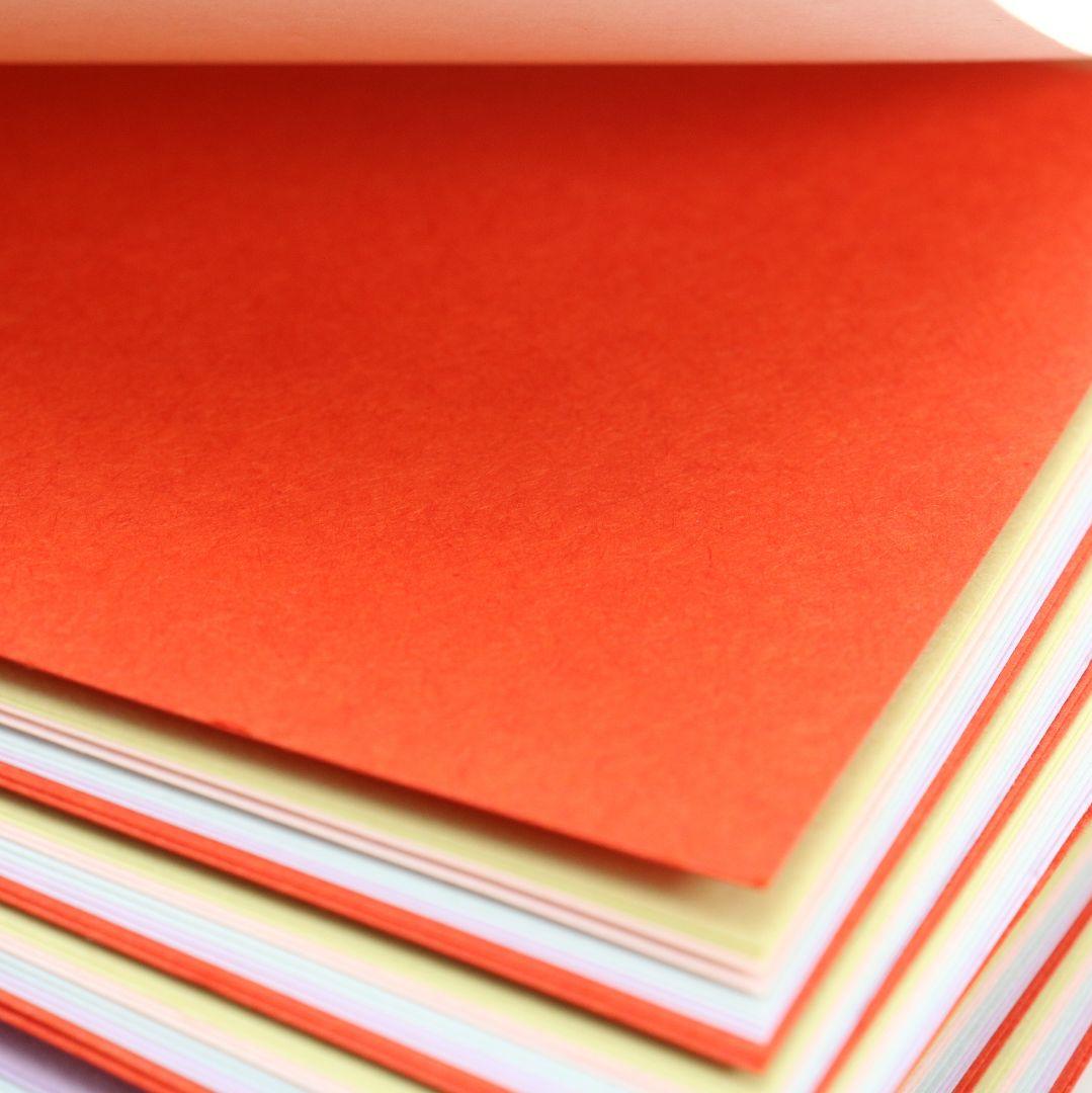 山崎吉左衛門作 檀紙五色 紙釜敷 共箱 茶道具　C180　1F18