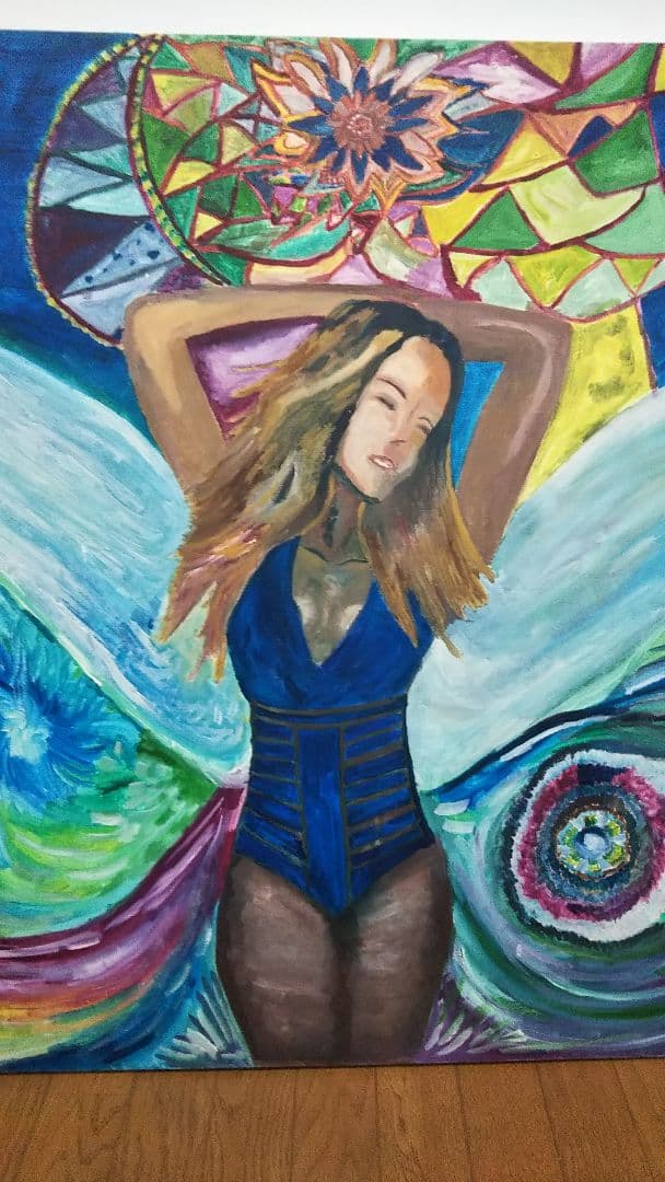 マライヤキャリー  油絵  【送料無料】