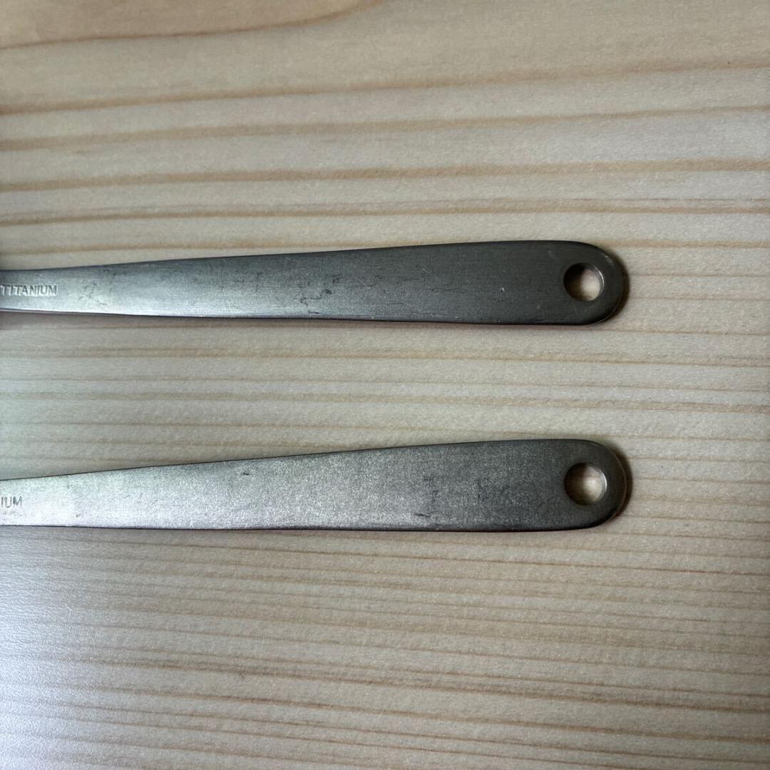 MIZO ミゾー　チタン製　フォーク、スプーン　2点セット