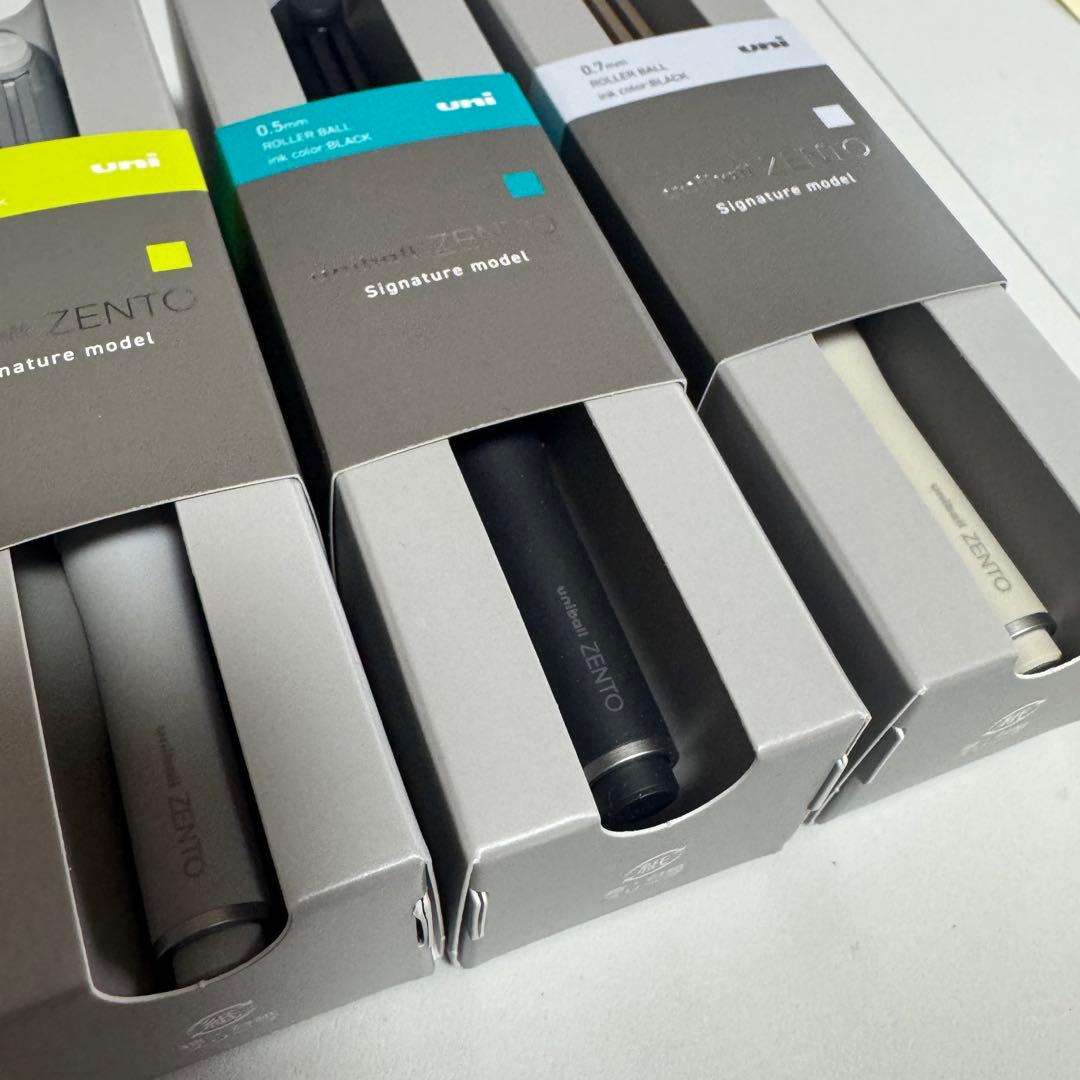 uniball ZENTO ユニボールゼント シグニチャーモデル 3種セット