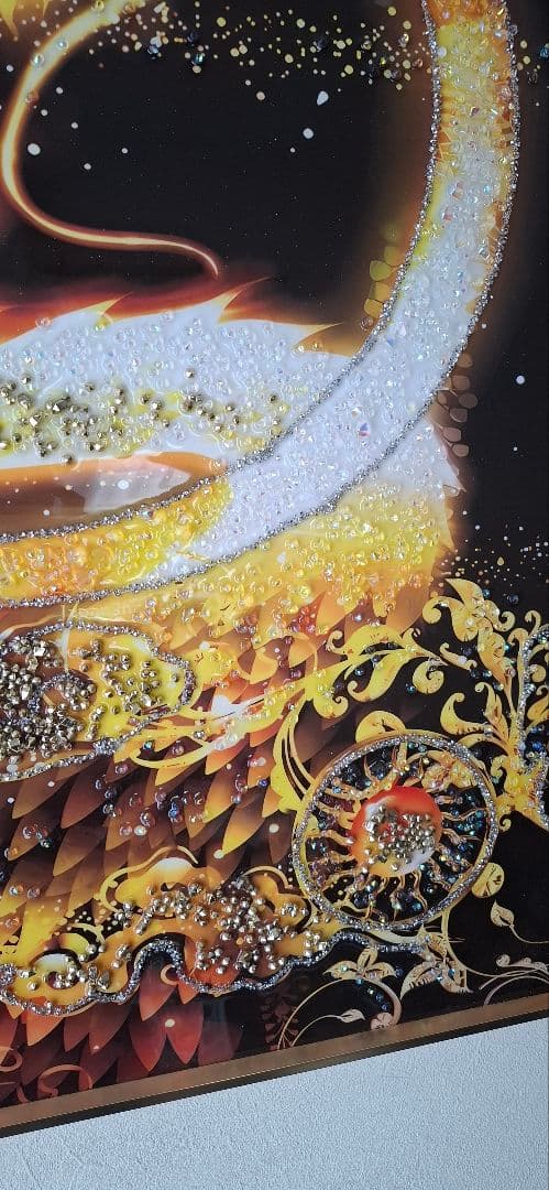 クリスタルアート／クリスタルピクチャー／龍／昇龍／アートパネル