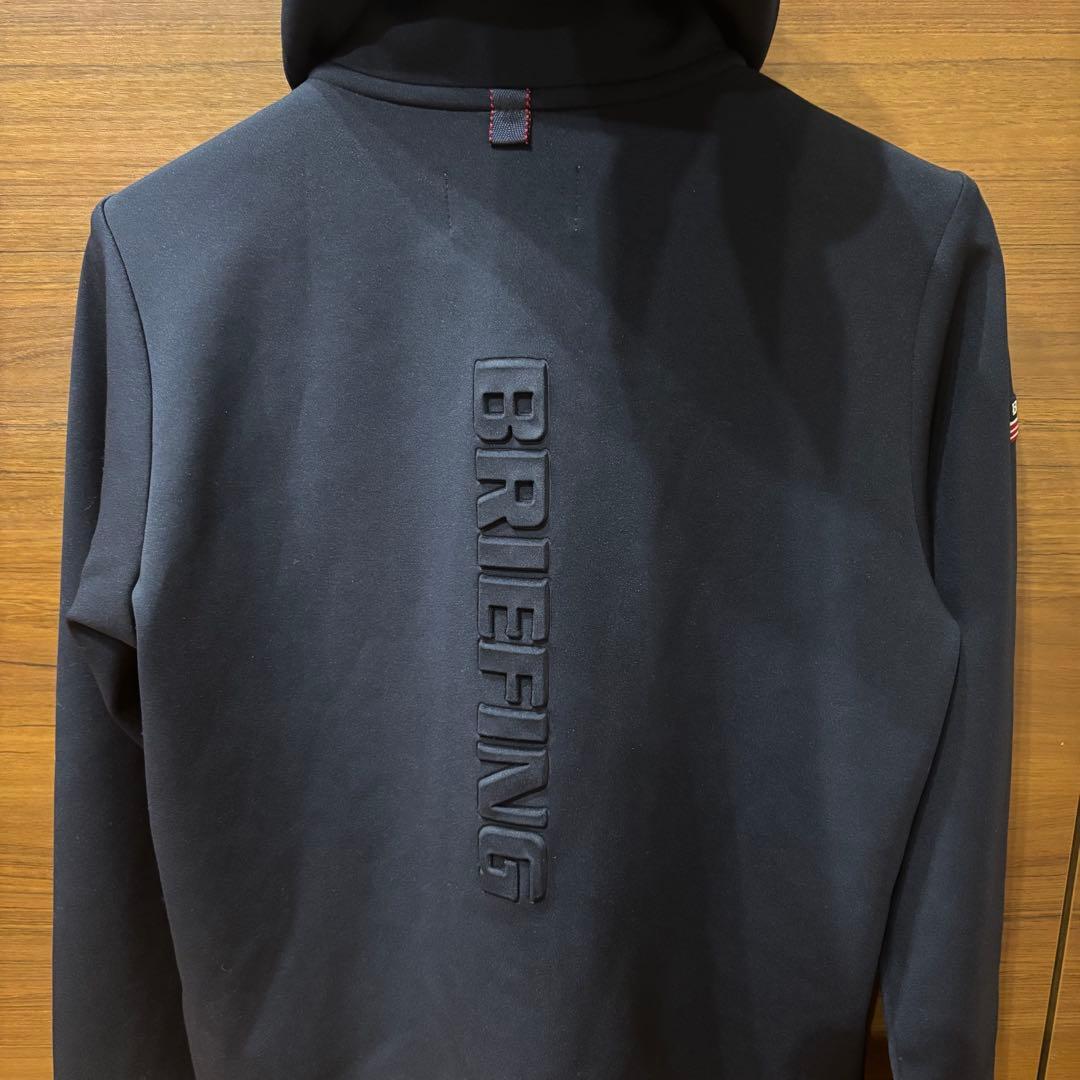 BRIEFING GOLF 3Dロゴパーカーレディース　ブラックネイビーSサイズ