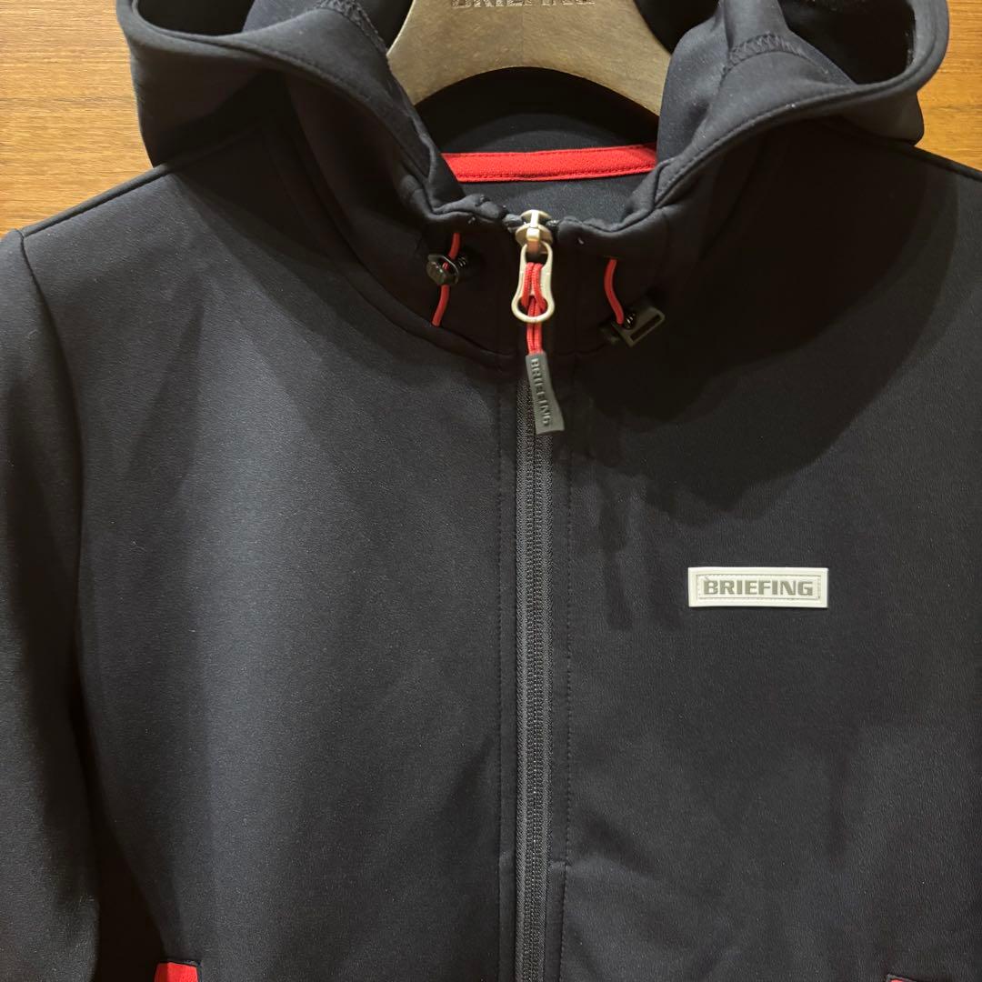 BRIEFING GOLF 3Dロゴパーカーレディース　ブラックネイビーSサイズ