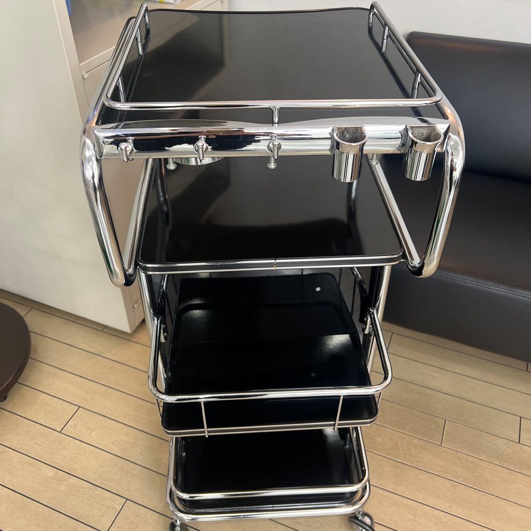 理美容用キャスター付きワゴン 2段収納