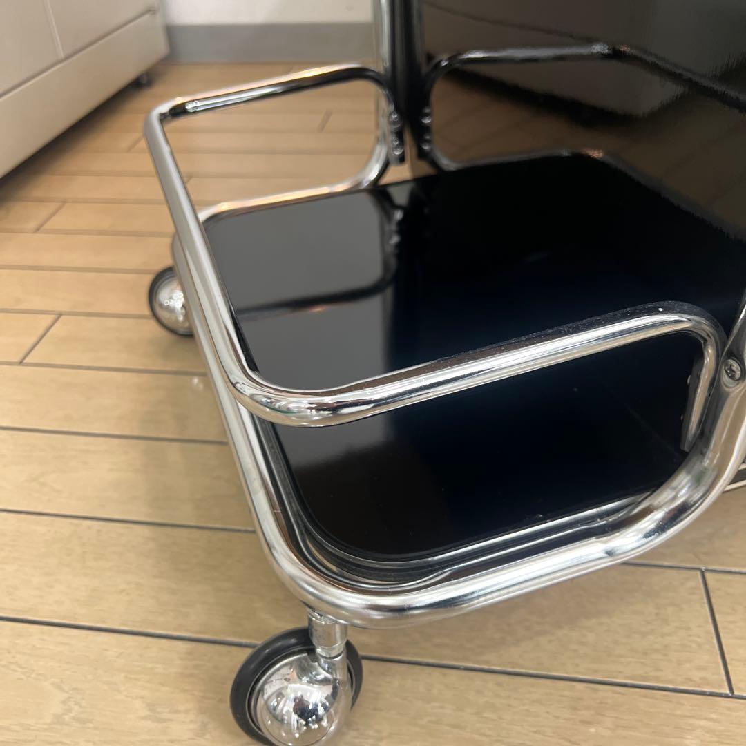 理美容用キャスター付きワゴン 2段収納