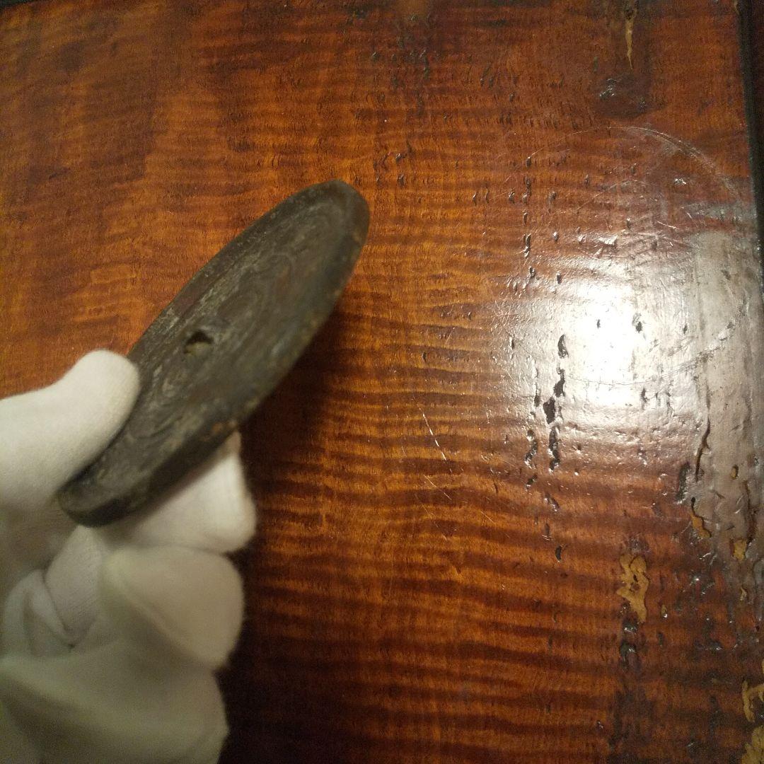 銅鏡 ブロンズ製彫刻デザイン アンティーク