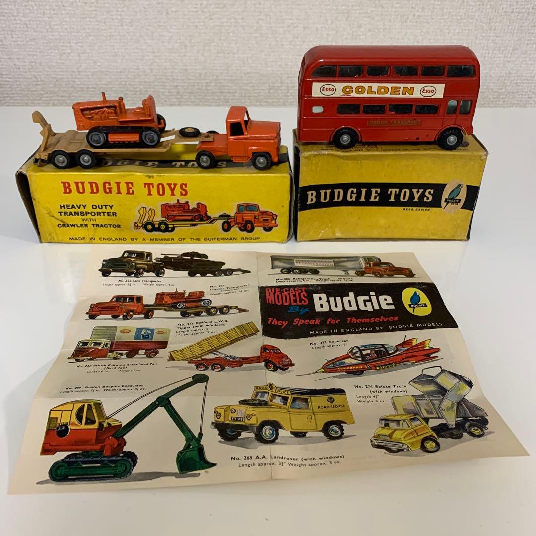 ビンテージ品　バッジートイ　BUDGIE TOYS イギリス製　トラクター　バス