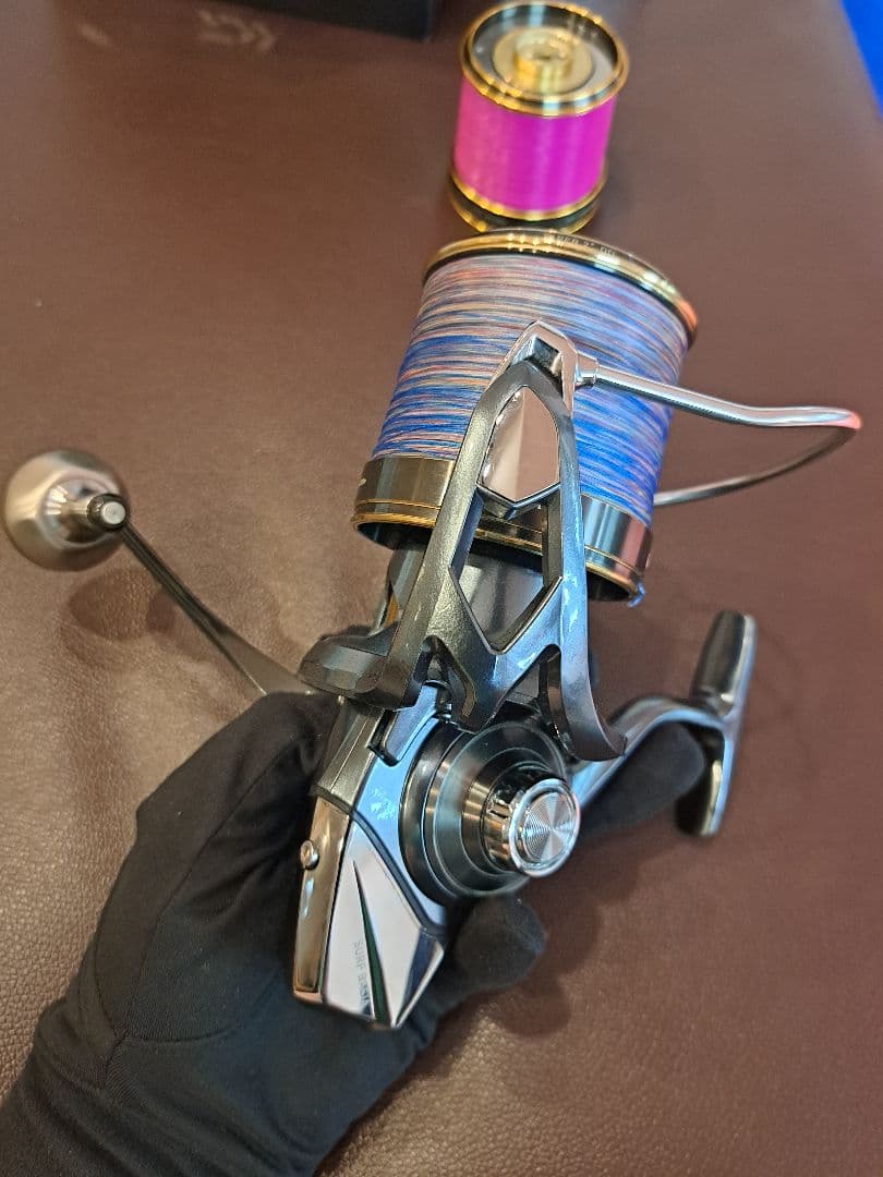 [状態良]ダイワ 21サーフベーシア45QD RCSサーフスプール付きゴメクサス