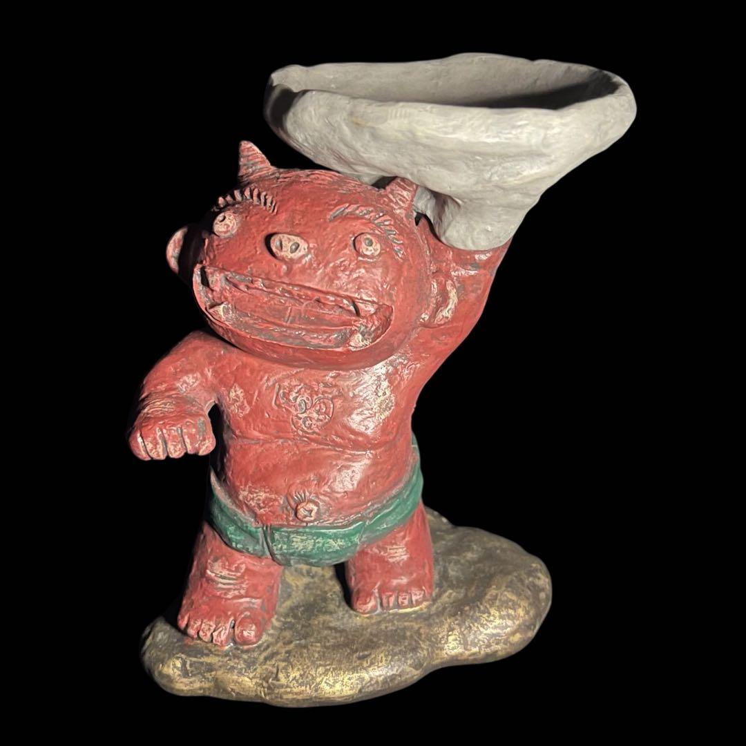 《激レア》セトクラフト 2005年 赤鬼 大 置物 小物入れ