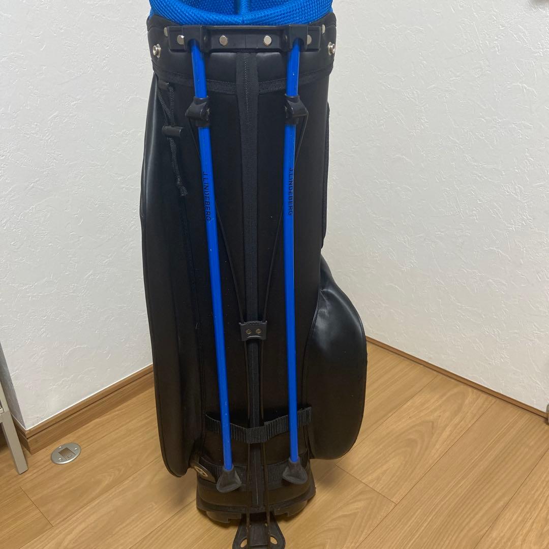 ジェイリンドバーグ J.LINDEBERG キャディバッグ ブラック/ブルー