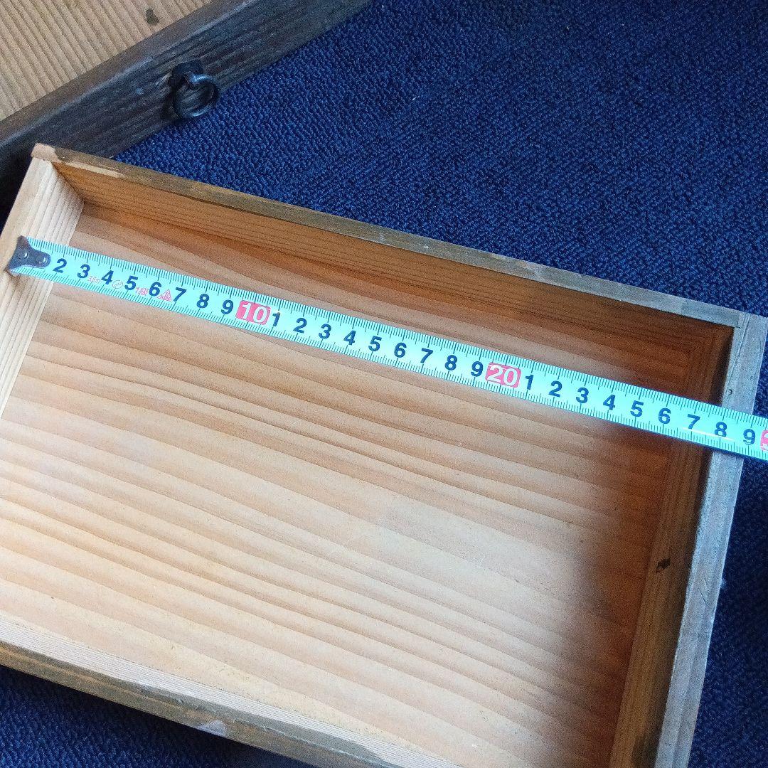 木製引き出し箪笥　鍵付き　ヴィンテージ