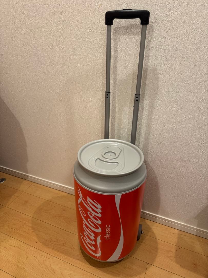 美品 Coca-Cola 缶型クーラー 大容量 キャスター付き　コカコーラ
