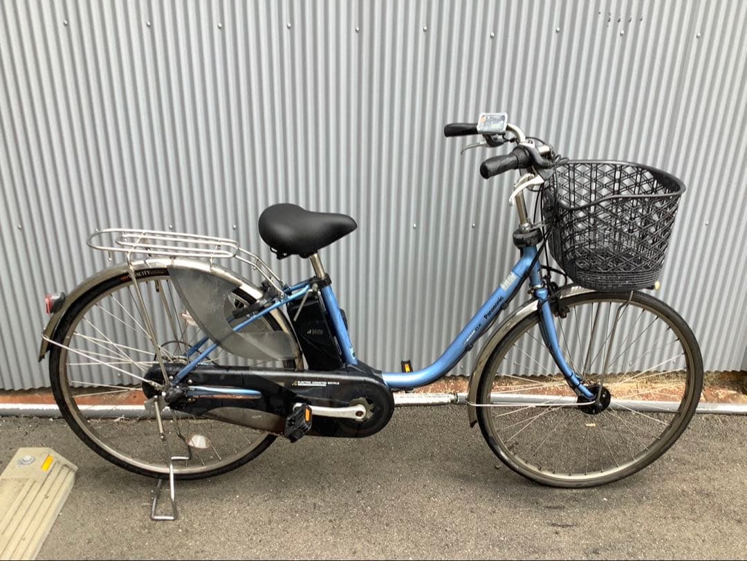 パナソニック新機種電動アシスト自転車viviDX26インチブルー系ボディー