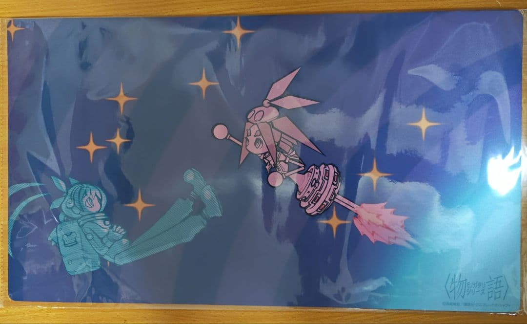 物語シリーズ　八九寺真宵　斧乃木余接　ラバーマット　プレイマット　デスクマット