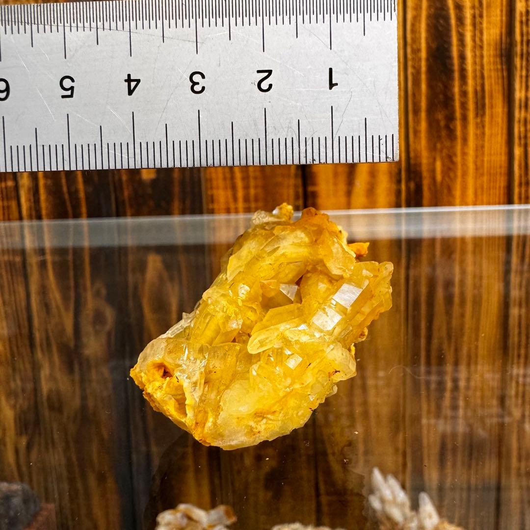 レモン水晶 クラスター 国産鉱物 奈良 希少