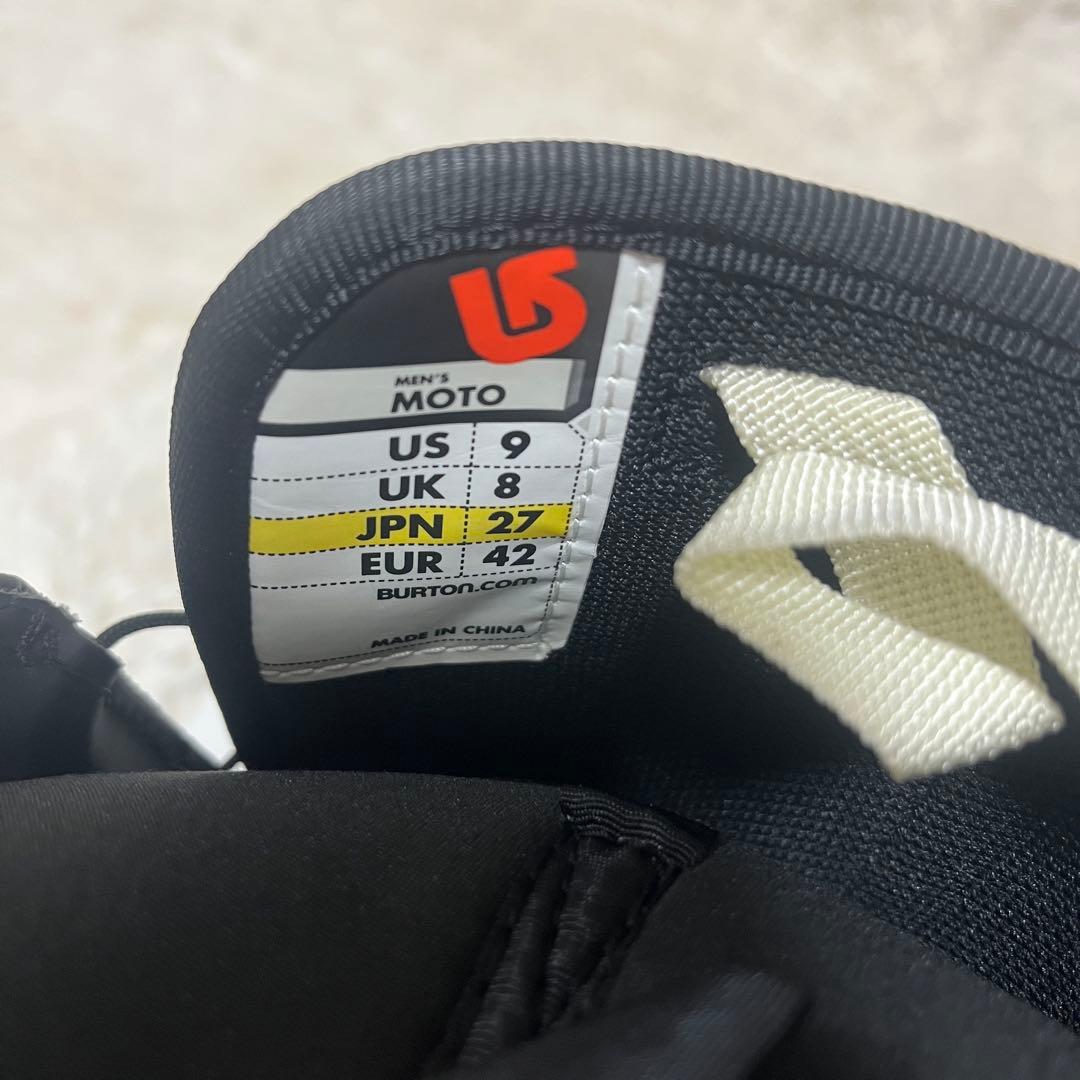 【未使用級】BURTONスノーボード　ブーツ MOTO クイックレース　27cm
