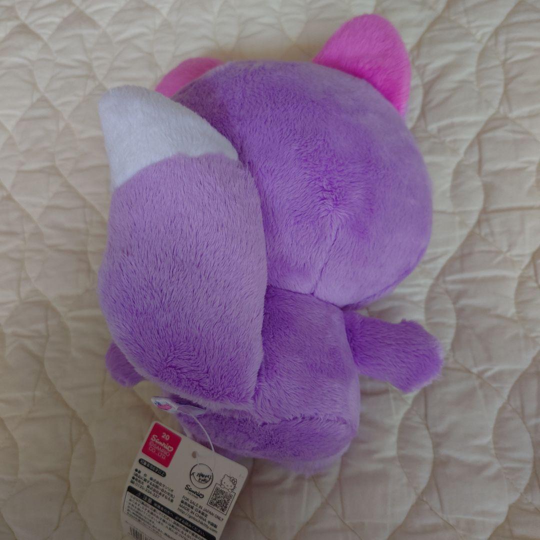 ハローキティ ぬいぐるみ 紫色 約25cm
