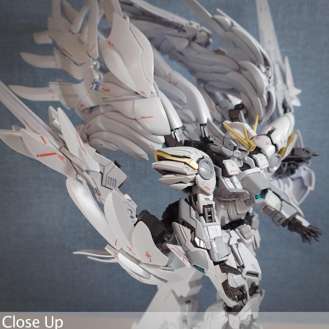 MG ウイングガンダムゼロ \" white カスタム\" パール塗装完成品