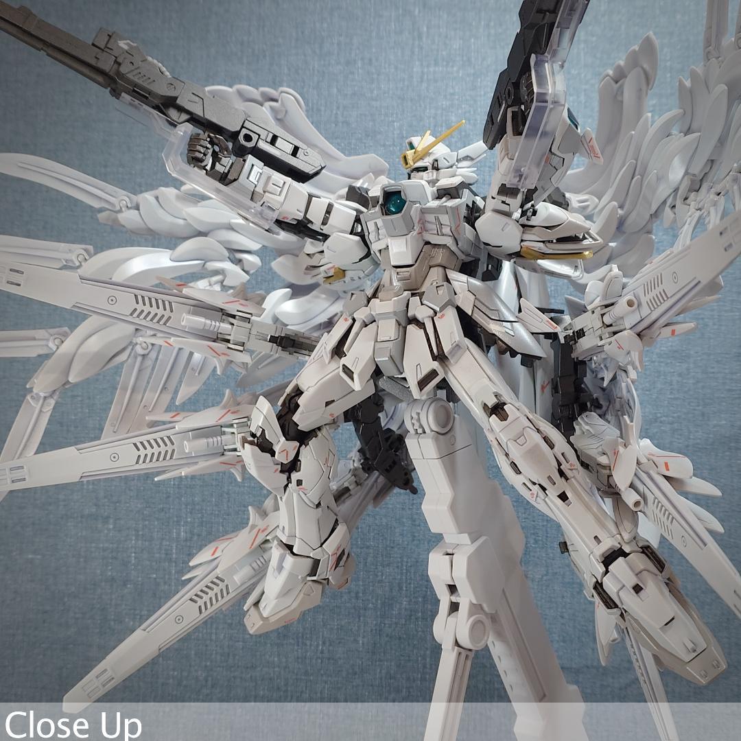 MG ウイングガンダムゼロ \" white カスタム\" パール塗装完成品