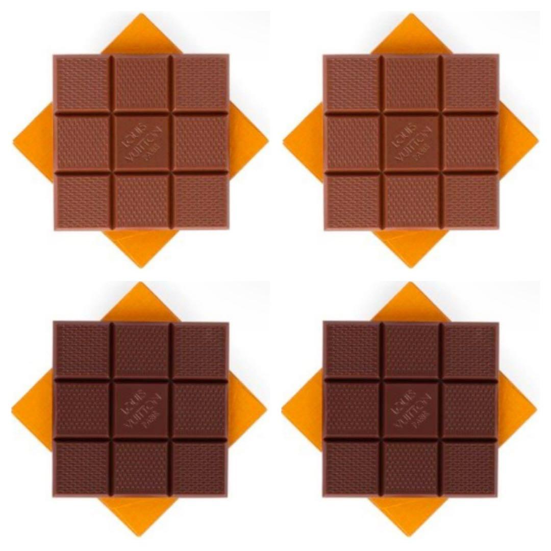 パリ LOUIS VUITTON ルイヴィトン チョコレート ダミエ4個