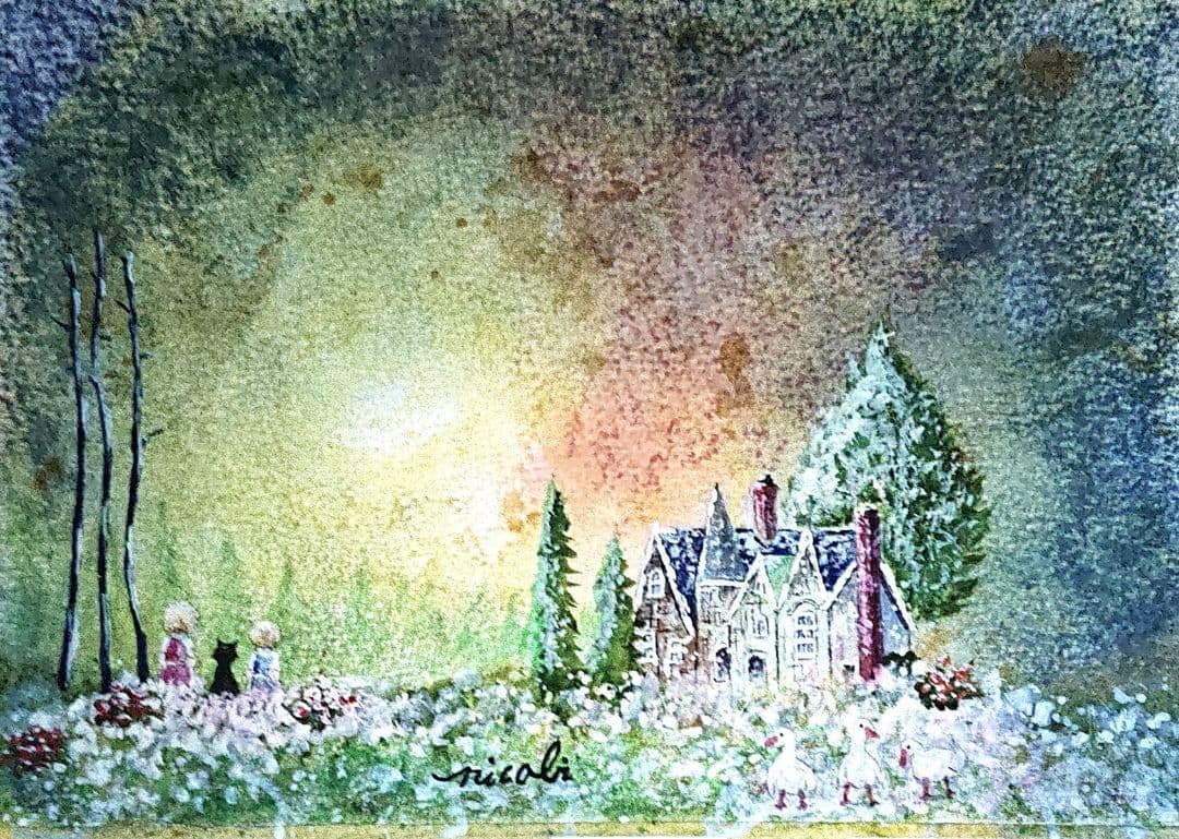 絵画 ★ 魔法のNicolaの世界★原画 ア−ト 風景画