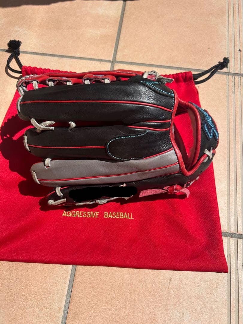 値下げ、【極美品】久保田スラッガー　外野手用　軟式　オーダーグラブ