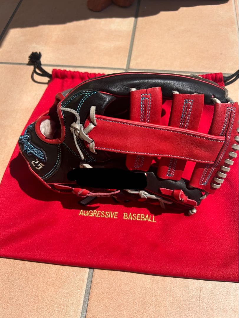 値下げ、【極美品】久保田スラッガー　外野手用　軟式　オーダーグラブ