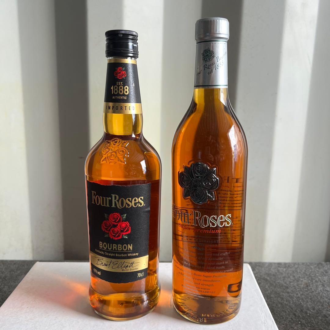 A95未開栓✨　Four Roses Bourbon ウイスキー　モルトグレーン