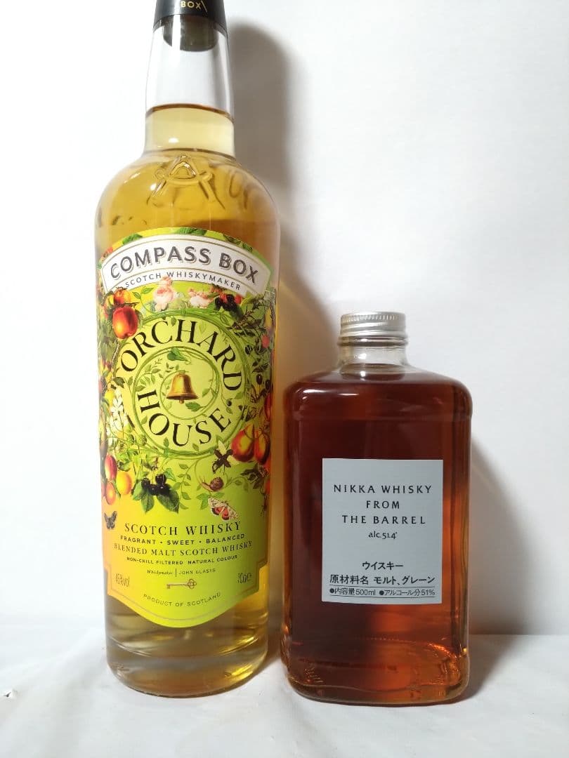コンパスボックスオーチャードハウスとフロム・ザ・バレルの２本セット