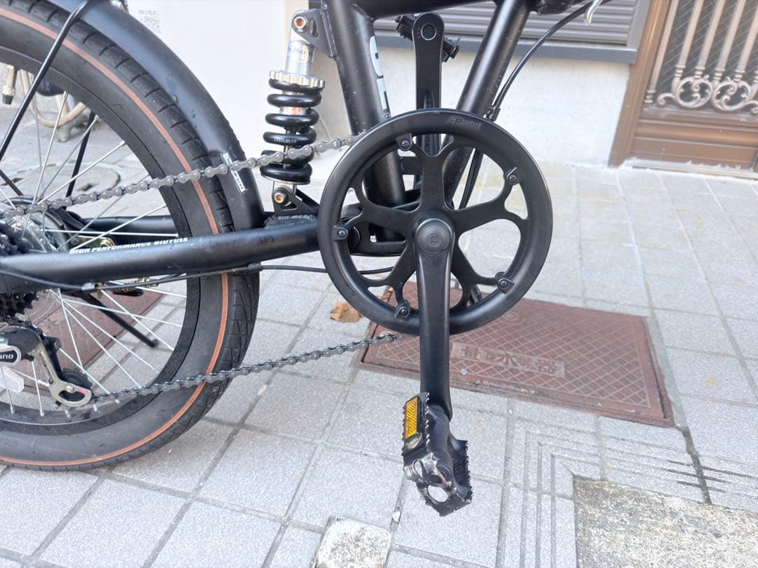 折りたたみ自転車 ホワイト・ブラック
