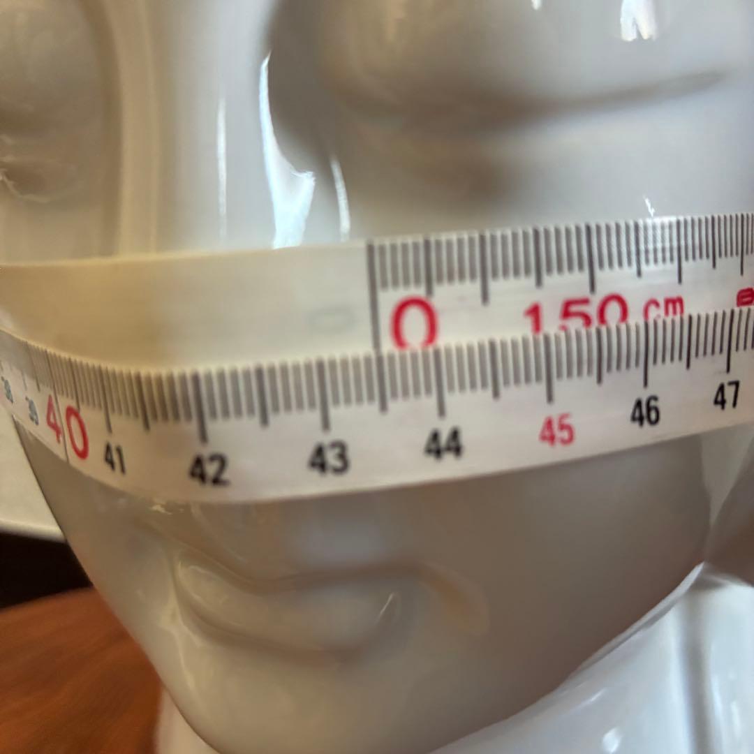 ✴︎ヴィンテージ✴︎古美術　台湾製　白磁　観音様　仏頭　高さ約33cm