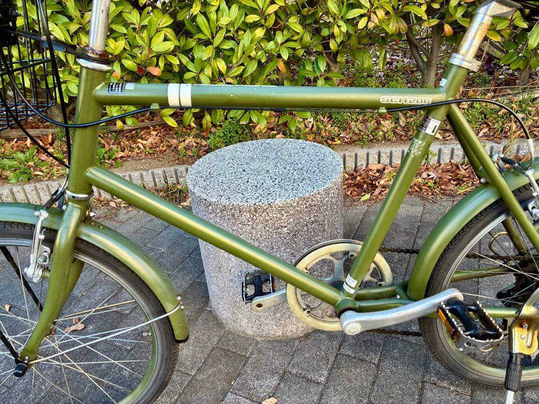 アサヒサイクル ミニベロ マットグリーンSCH206 20インチ　　東京