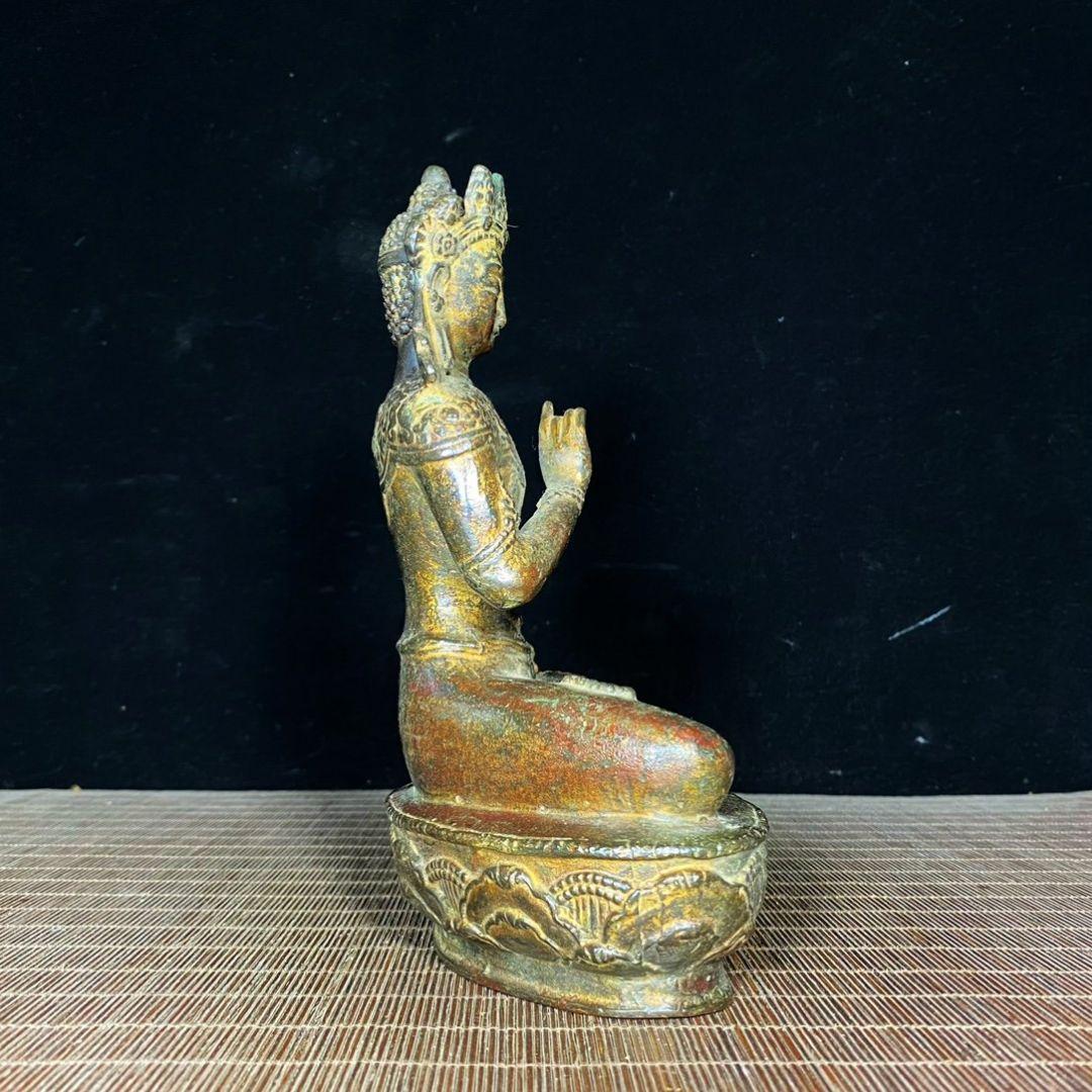 白度母結法印像 装飾品 工芸品 美術品 置物