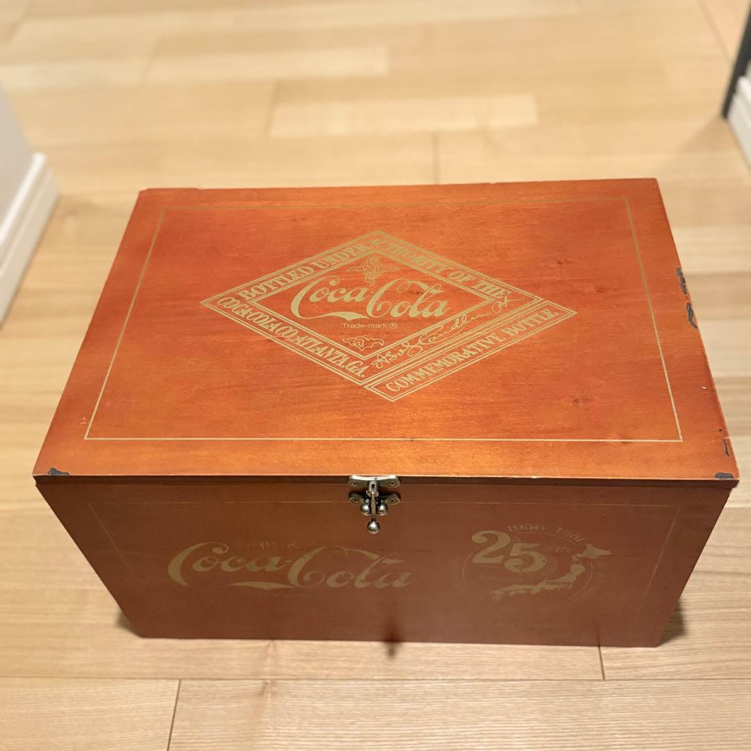 コカコーラ　25周年　木箱【ビンテージ】【昭和レトロ】