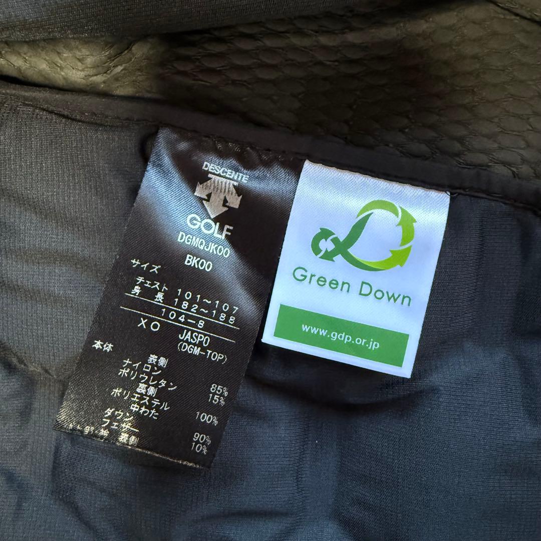 【デサントゴルフ】美品ダウンジャケット g-arc XOサイズ メンズ ブラック