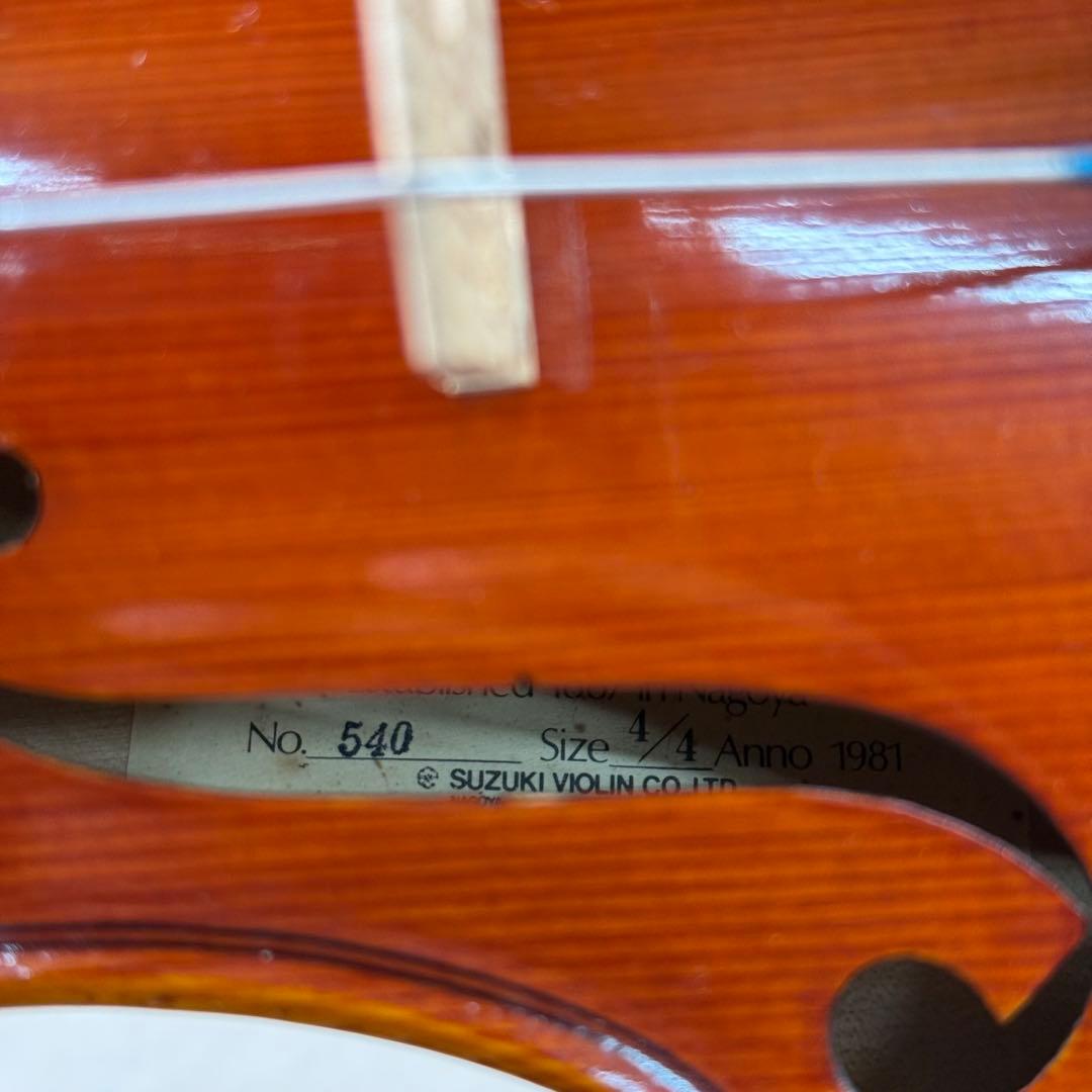 Suzuki スズキ　バイオリン　No.540 4/4 1981年　ケース付き