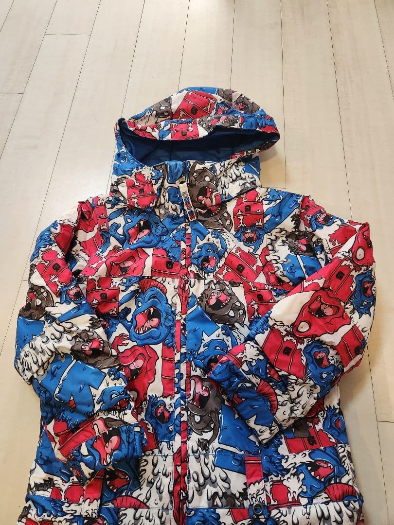 BURTON キッズ モンスター柄スキーウェア つなぎ 4Tサイズ