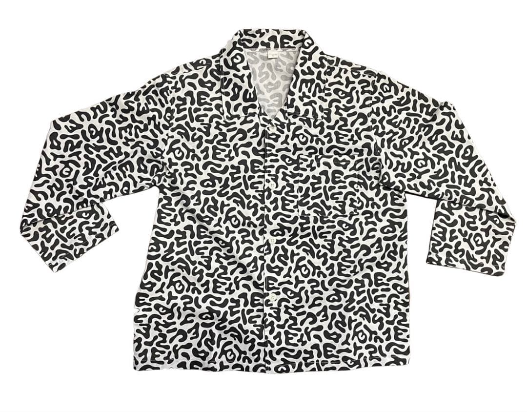 韓国軍バクテリア迷彩豹パターン長袖シャツ 士官学校 学生軍事訓練 Lサイズ