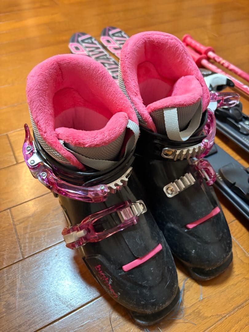 Nishizawa ピンク スキー板 セット