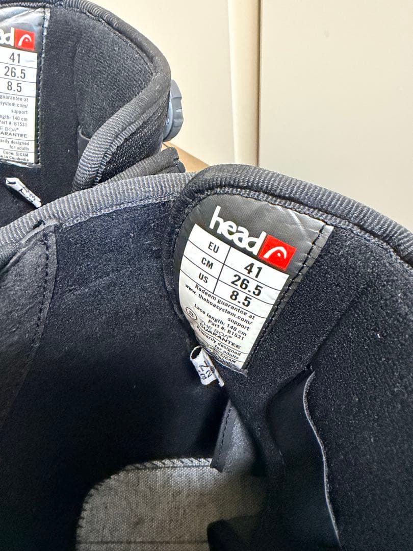 Head スノーボードブーツ ブラック/レッド