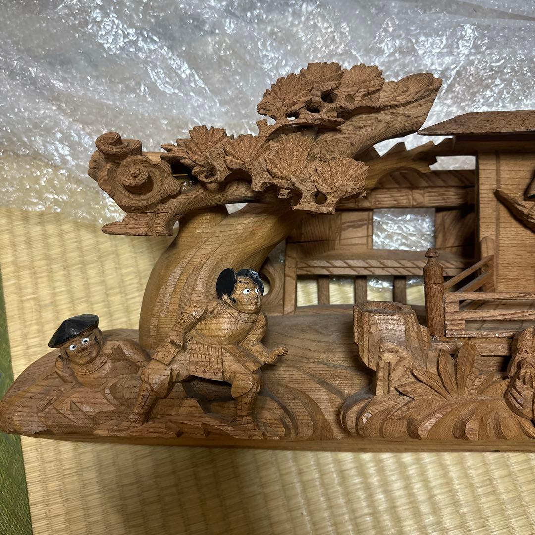 年末年始セール中！だんじりか太鼓台のマス合い彫物