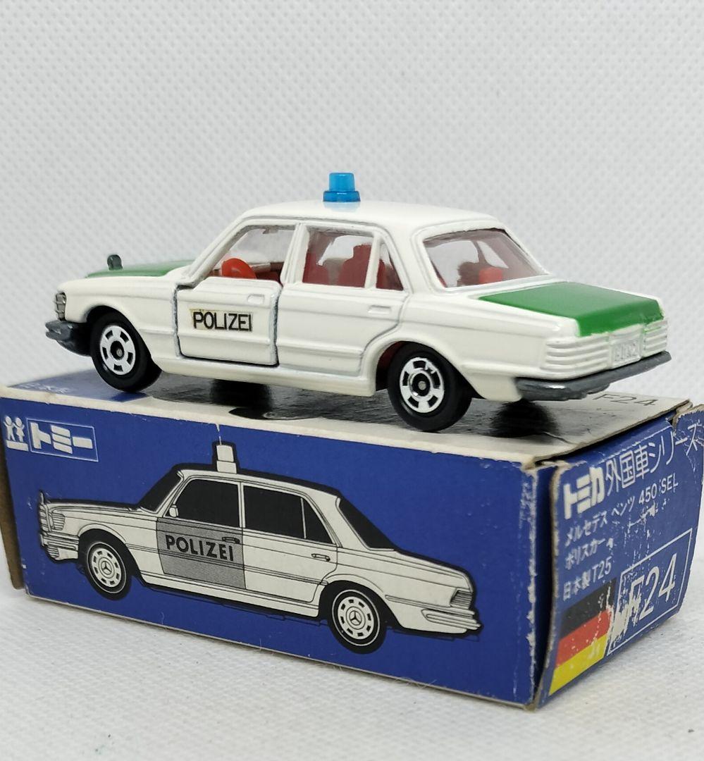 《青箱トミカF24-1-1》メルセデスベンツポリス【初期ロット】未使用美品箱劣化