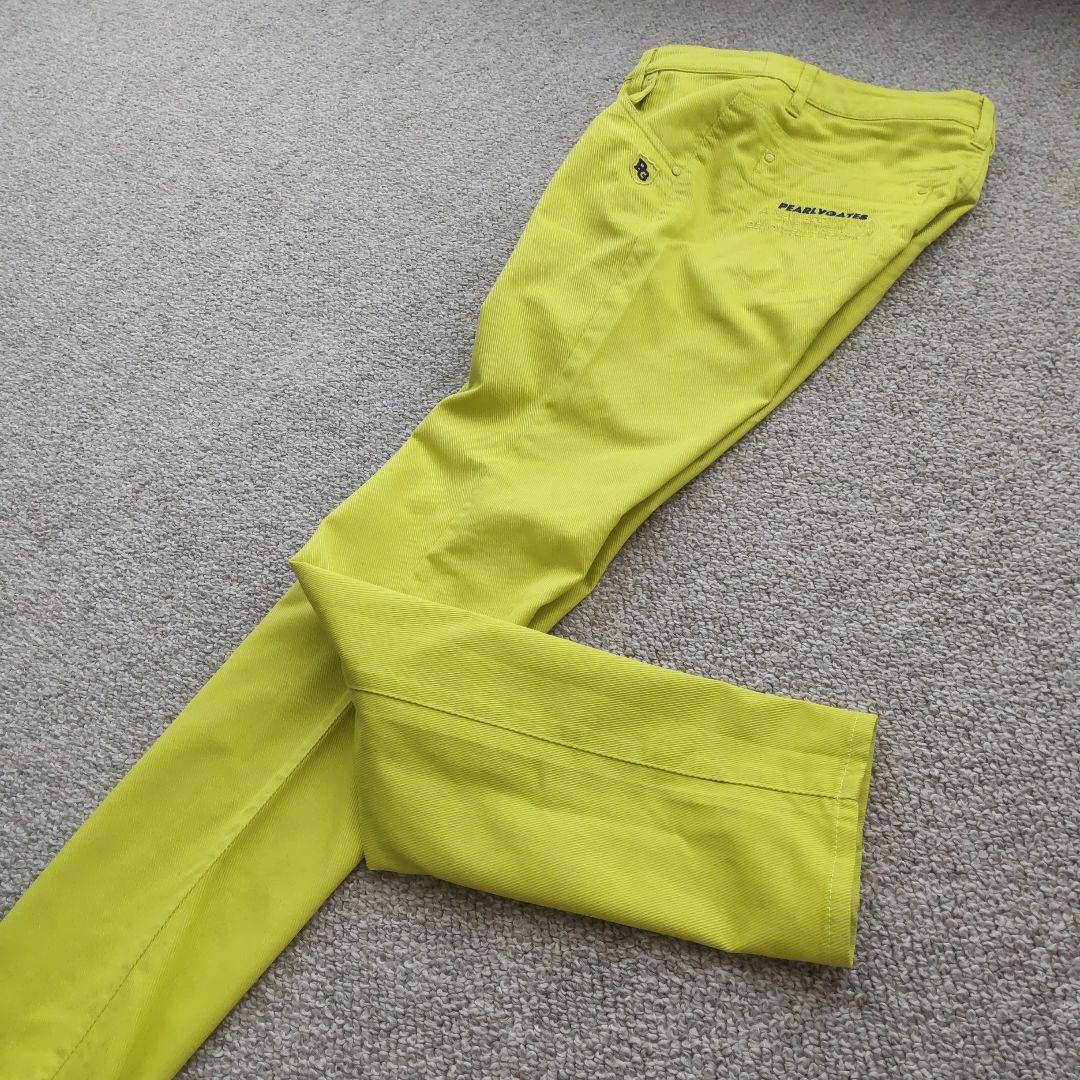 【美品】完売パーリゲイツツイルパンツ size0 イエロー