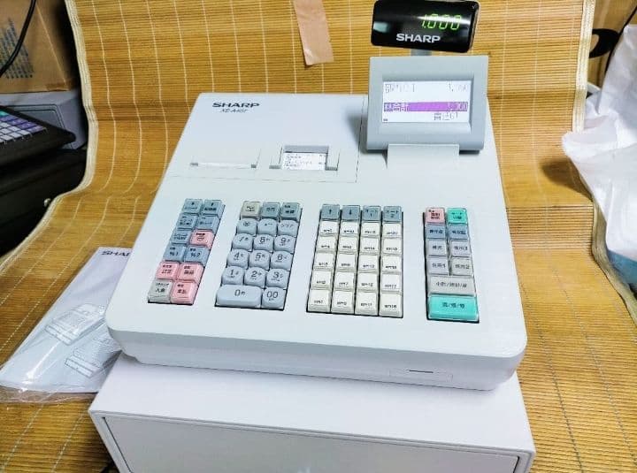 シャープレジスター　XE-A407　PC連携売上管理　上位機種　444123