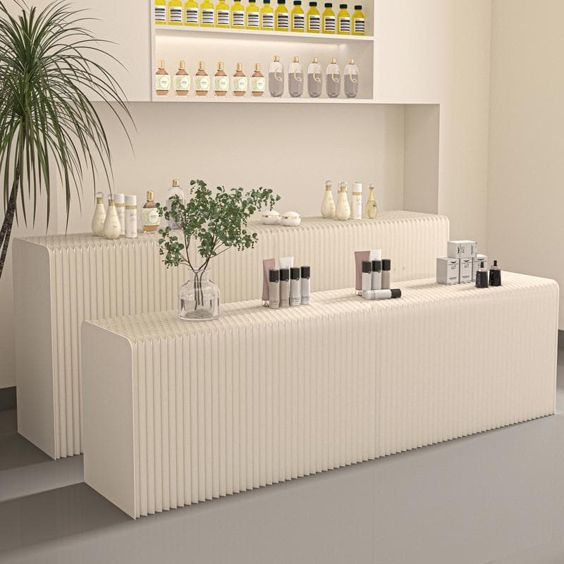 ディスプレイラック展示台セット陳列台 組立不要 折りたたみ長さ2-3ｍ幅52㎝