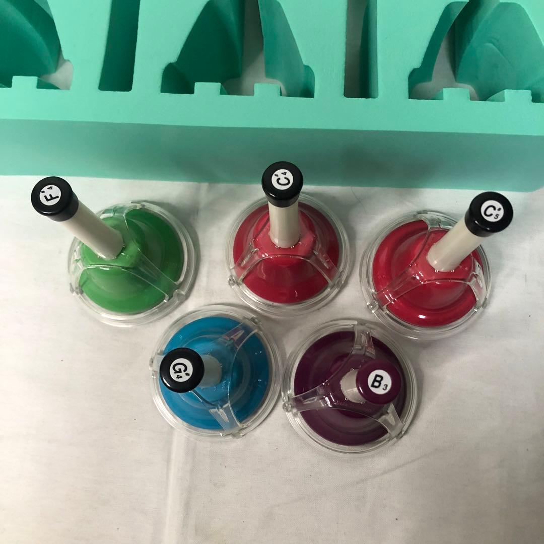 送料込★美品★ゼンオン ミュージックベル 20音 タッチ式 ZENON 教本付